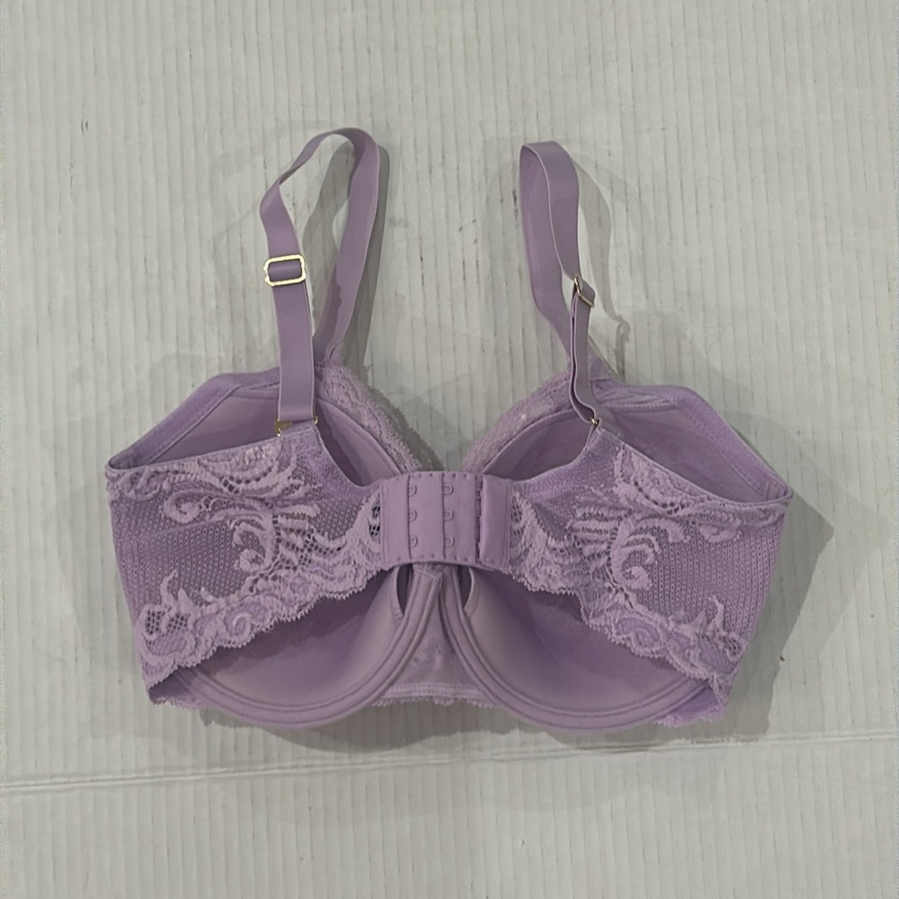 NWOT NATORI Feathers Plunge Bra Color: Purple Mist Size 32DD - Picture 11 of 12